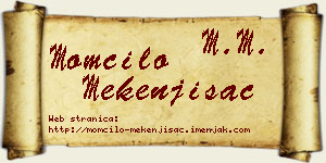 Momčilo Mekenjišac vizit kartica